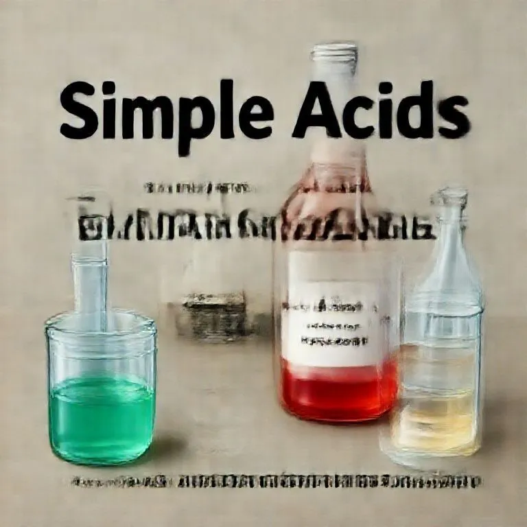 Simple Acids (Strong Vinegar)